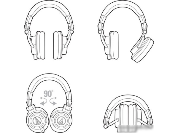 Наушники Audio-Technica ATH-M50x (черный)