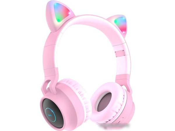 Наушники Hoco W27 (розовый)