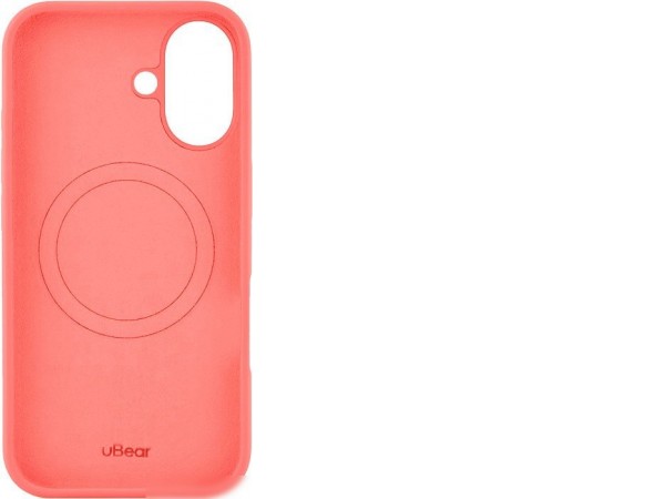 Чехол для телефона uBear Touch Mag Case для Apple iPhone 16 (коралловый)