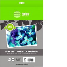 Фотобумага CACTUS Глянцевая A4 200 г/м2 100 листов CS-GA4200100ED