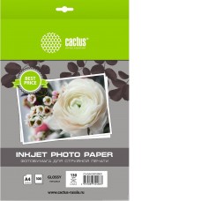 Фотобумага CACTUS Глянцевая A4 130 г/м2 100 листов CS-GA4130100ED