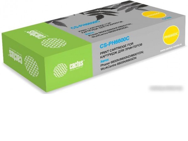 Картридж CACTUS CS-PH6600C (аналог Xerox 106R02233)