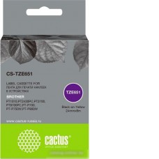 Картридж CACTUS CS-TZE651 (аналог Brother TZE651)