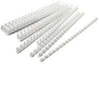 Пластиковая пружина для переплета Silwerhof d=28 мм 211-240 лист A4 белый (50 шт)