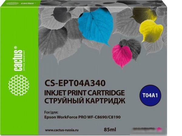 Картридж CACTUS CS-EPT04A340 (аналог Epson EPT04A340)