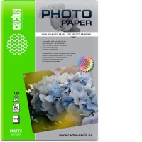 Фотобумага CACTUS Матовая A6 10x15 180 г/м2 100 листов CS-MA6180100