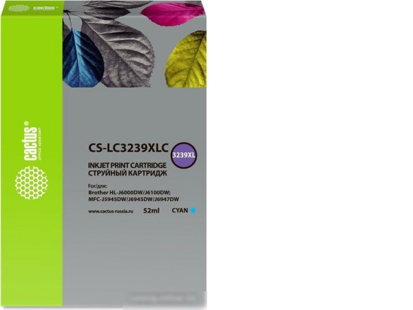 Картридж CACTUS CS-LC3239XLC (аналог Brother LC3239XLC)
