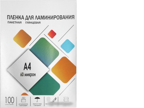 Пленка для ламинирования Гелеос A4 60 мкм LPA4-60