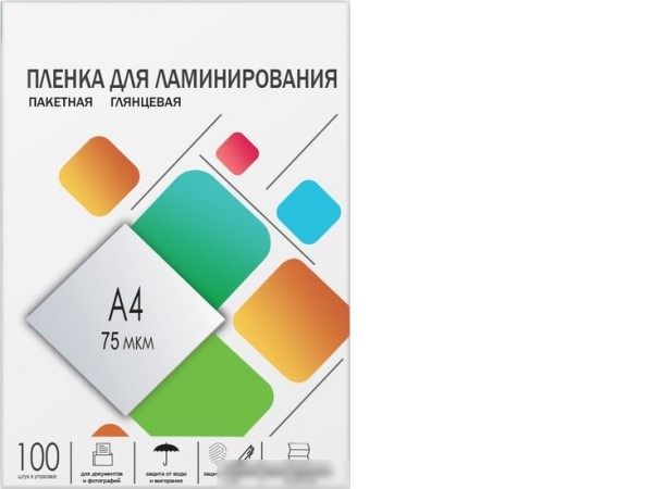 Пленка для ламинирования Гелеос A4 75 мкм LPA4-75