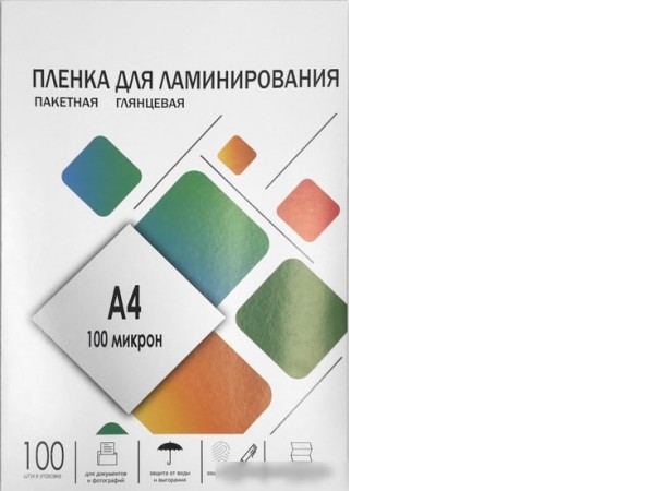 Пленка для ламинирования Гелеос A4 100 мкм LPA4-100