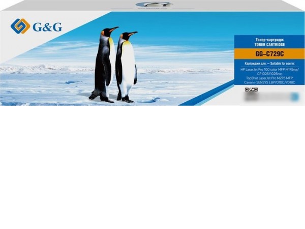 Картридж G&G GG-C729C (аналог Canon C729C)