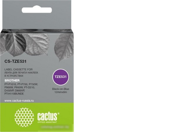 Картридж CACTUS CS-TZE531 (аналог Brother TZE531)