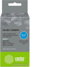 Картридж CACTUS CS-M21-750595YL (аналог Brady M21-750595YL)