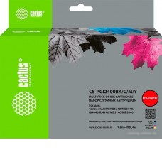 Картридж CACTUS CS-PGI2400BK-C-M-Y (аналог Canon PGI2400BK-C-M-Y)