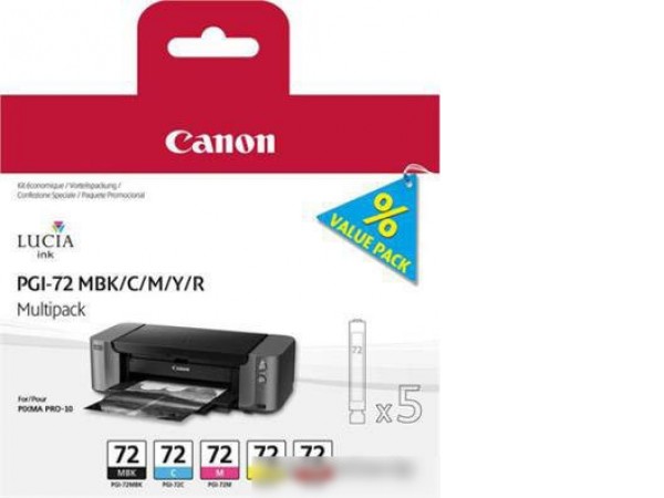 Картридж Canon PGI-72 MBK/C/M/Y/R Multi [6402B009]