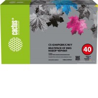 Чернила CACTUS CS-GI40PGBK-C-M-Y