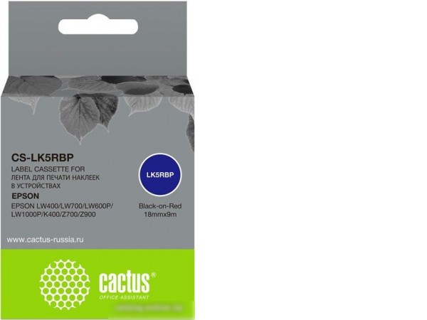 Картридж CACTUS CS-LK5RBP (аналог Epson LK5RBP)