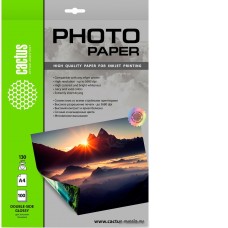 Фотобумага CACTUS Глянцевая двухстороняя A4 130 г/м2 100 листов CS-GA4130100DS