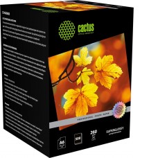Фотобумага CACTUS суперглянцевая A6 260г/м2 500 л Prof CS-HGA6260500