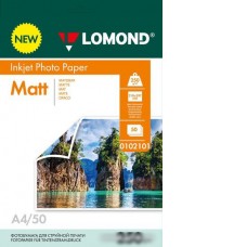 Фотобумага Lomond двухсторонняя матовая А4 250 г/м2 50 л 0102101