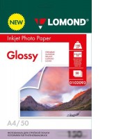 Фотобумага Lomond двухсторонняя глянцевая А4 150 г/м2 50 л 0102093