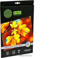 Фотобумага CACTUS Суперглянцевая А4 260 г/м2 20 листов (CS-HGA426020)
