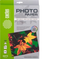 Фотобумага CACTUS Матовая A4 230 г/кв.м. 50 листов(CS-MA423050)