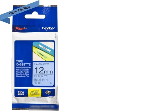 Картридж-лента для термопринтера Brother TZe-531 (12 мм, 8 м)