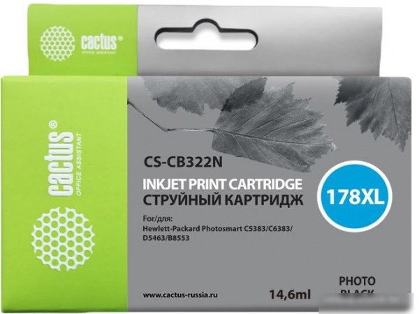 Картридж CACTUS CS-CB322N (аналог HP 178XL (CB322HE))