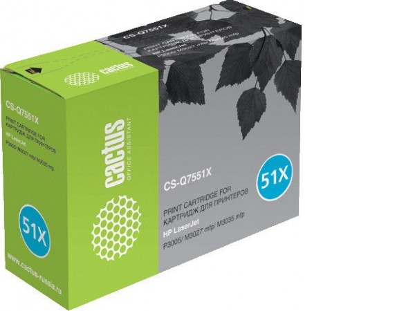 Картридж CACTUS CS-Q7551XS (аналог HP Q7551X)