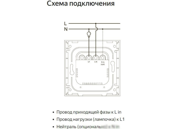 Выключатель Яндекс YNDX?00531 (1 клавиша)