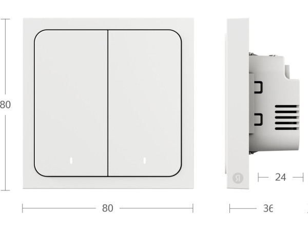 Выключатель Яндекс YNDX?00532 (2 клавиши)