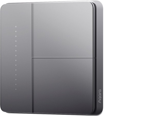 Выключатель Aqara Z1 Pro 2 клавиши (графитовый)