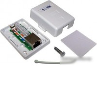 Розетка компьютерная TWT TWT-SM1-45/S6-WH