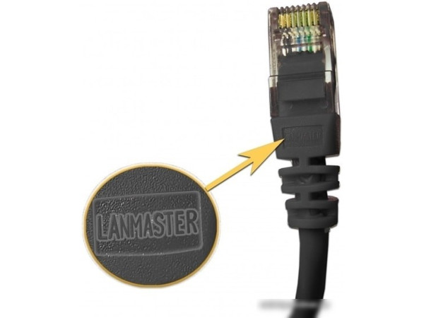 Кабель Lanmaster LAN-PC45/U5E-5.0-BK