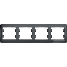 Рамка Schneider Electric Glossa GSL000704 (антрацит)