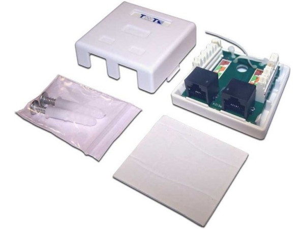 Розетка телефонная TWT TWT-SM2-4512-WH