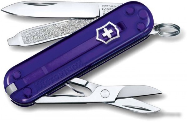 Нож-брелок Victorinox Classic Persian Indigo 0.6223.T29G (фиолетовый)