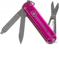 Мультитул Victorinox Classic SD Transparent (розовый)