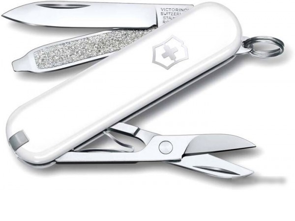 Нож-брелок Victorinox Classic Falling Snow 0.6223.7G (белый)