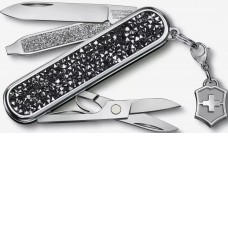Мультитул Victorinox Classic Brilliant Crystal (черный/серебристый)