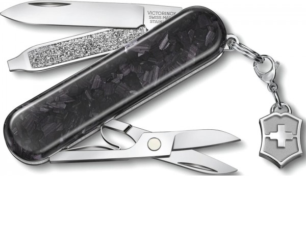Мультитул Victorinox Classic Brilliant Carbon 0.6221.90 (черный/серебристый)