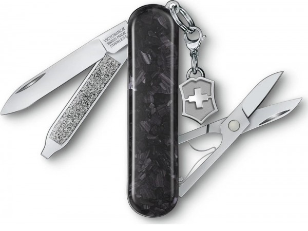 Мультитул Victorinox Classic Brilliant Carbon 0.6221.90 (черный/серебристый)
