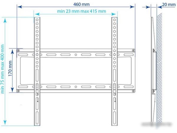 Кронштейн Kromax IDEAL-3W (белый)