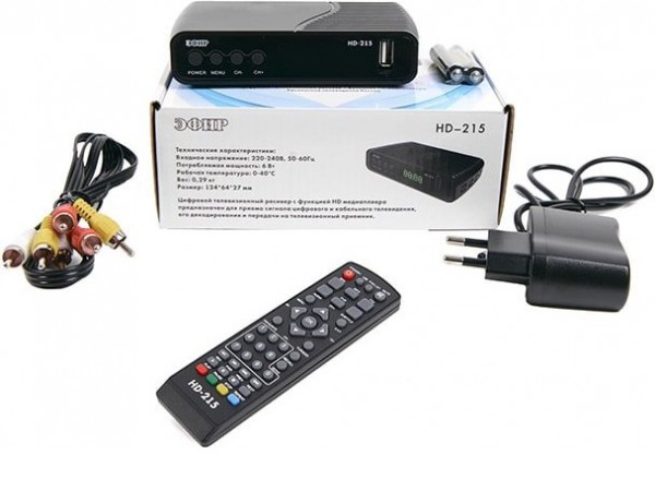Приемник цифрового ТВ Эфир HD-215