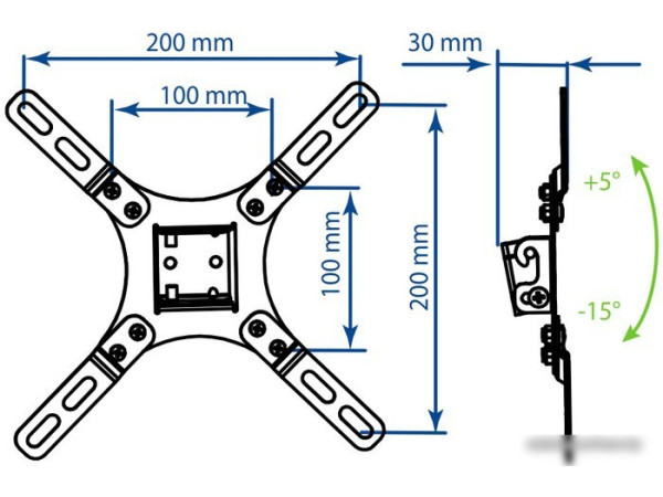 Кронштейн Kromax Vega-8 (черный)