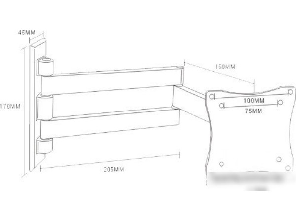 Кронштейн Arm Media LCD-7101 (черный)