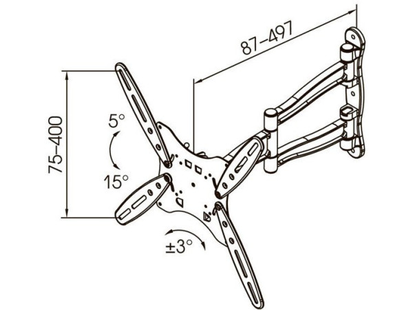 Кронштейн Kromax Techno-5 (белый)