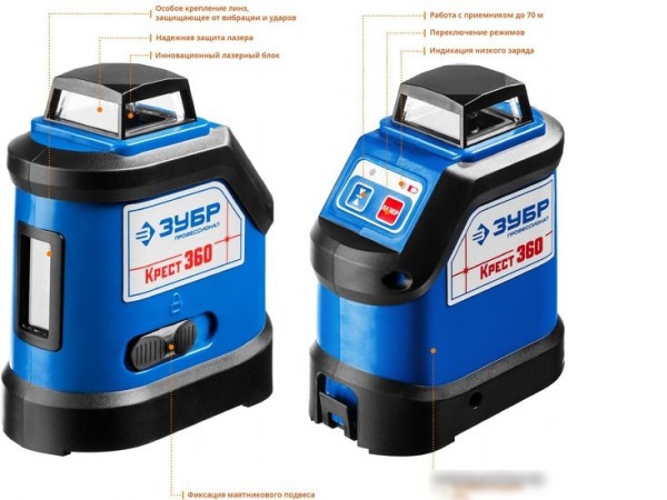 Лазерный нивелир Зубр Крест-360 34906-2 (со штативом)