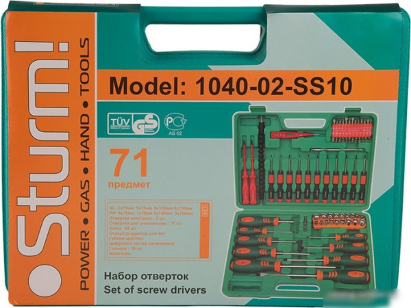 Набор отверток Sturm 1040-02-SS10 (71 предмет)
